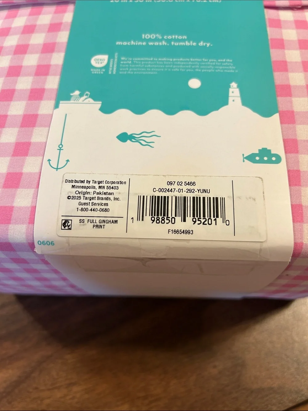 Pillowfort gingham cotton